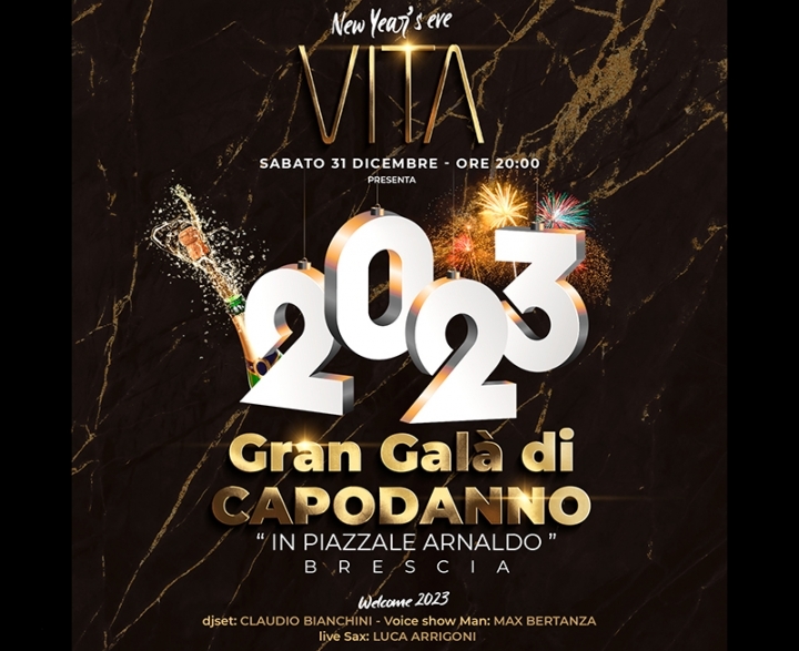 Cenone spettacolo Capodanno Vita Brescia